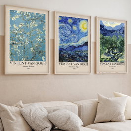 Wallity Huhu269 Conjunto de 3 Cuadros Decorativos 50 x 70 cm